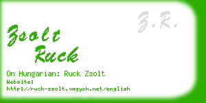 zsolt ruck business card